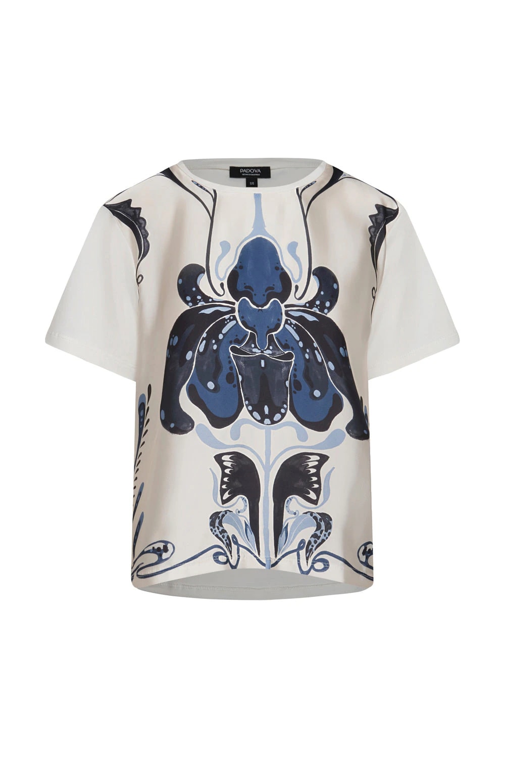 Camiseta lourdes ivory navy - imagen 1