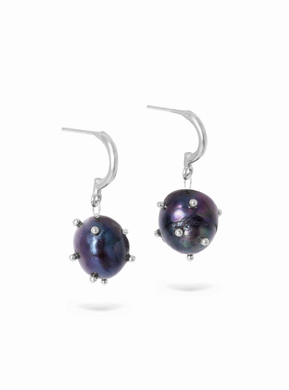 Nightfall Mini Hoops Silver - imagen 1
