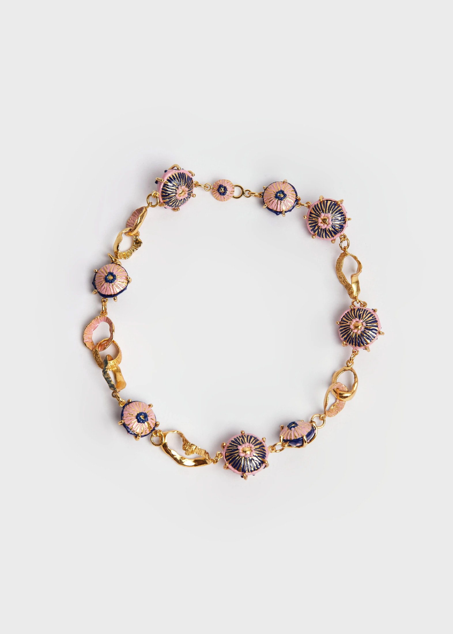 Choker sombreritos azul rosa - imagen 1