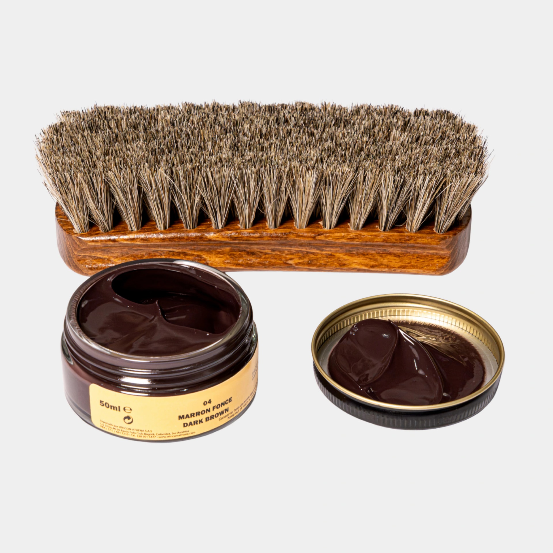 COMBO 5 : Shampoo - Impermeabilizante - Crema Esencial - Shoe Cream Negro y Marrón Oscuro - imagen 1