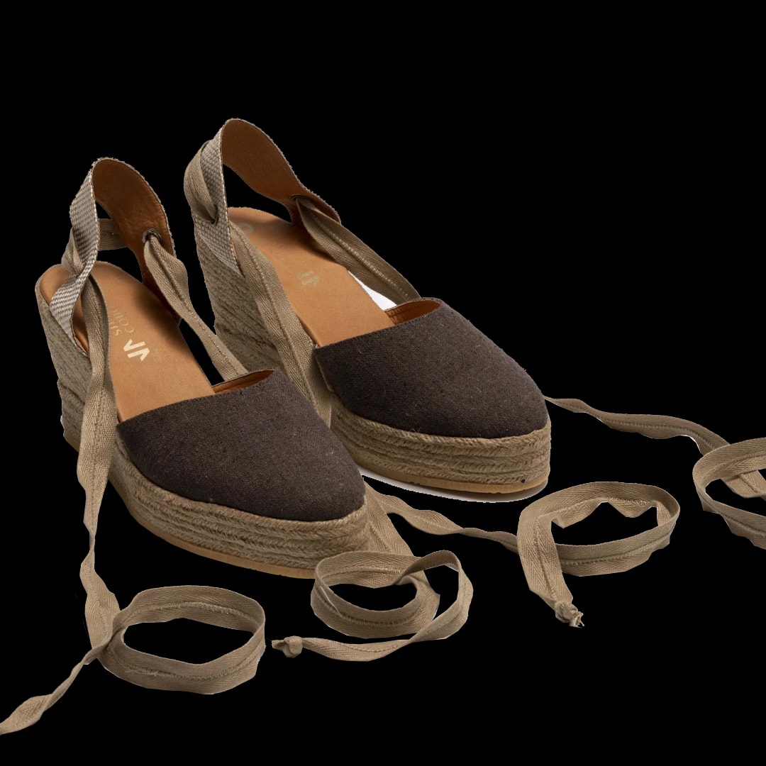Silvia Cobos Flicker Wedge Espadrille Brown - imagen 1