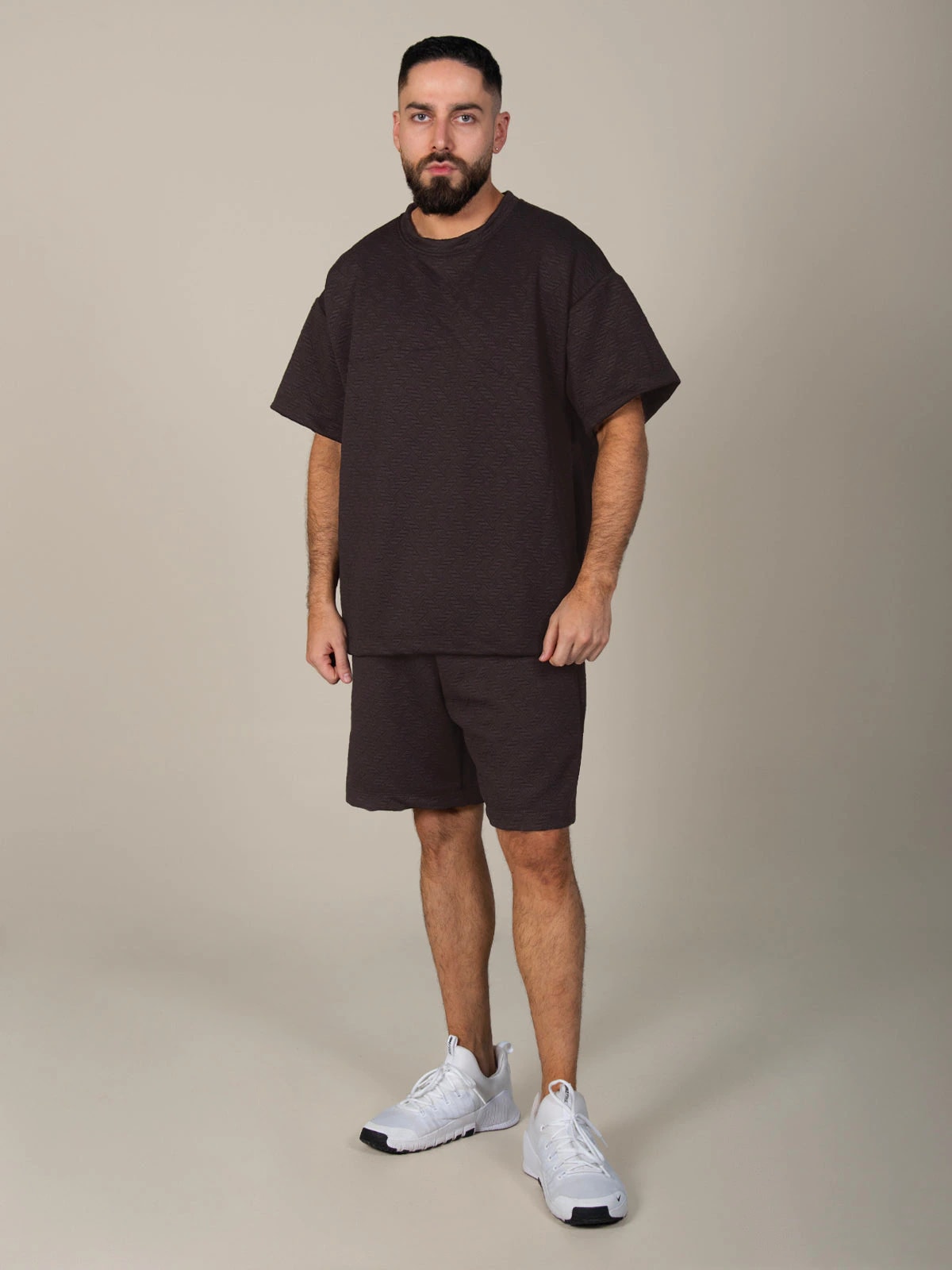 set mucura hombre cafe oscuro - imagen 1