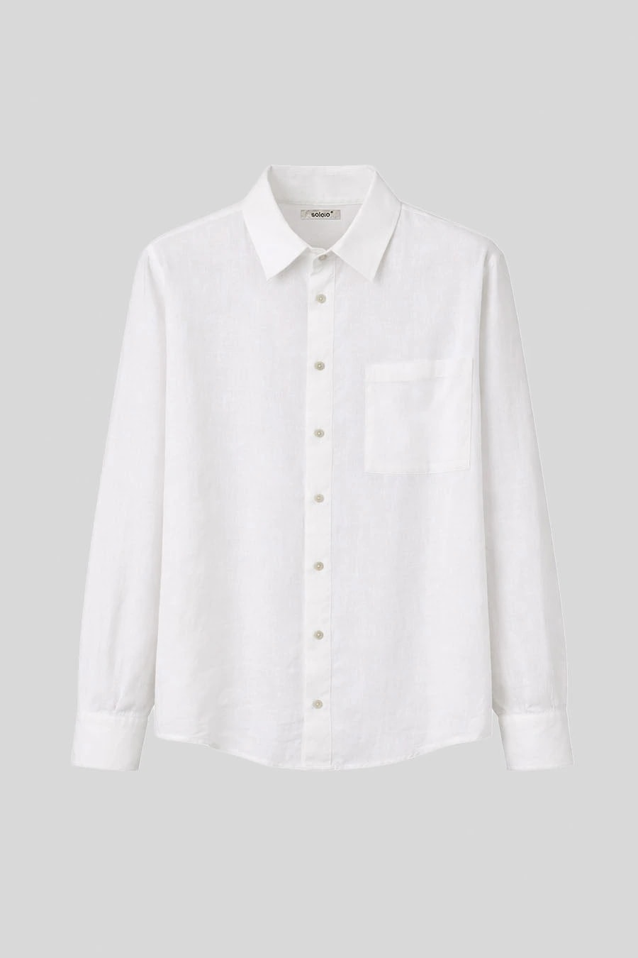 Women's shirt linen assisi white - imagen 1