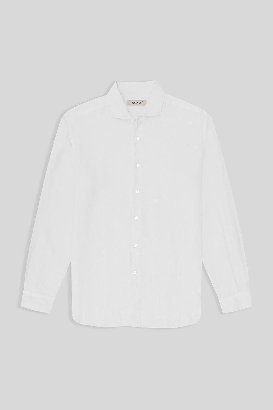 men’s linen shirt white - imagen 1