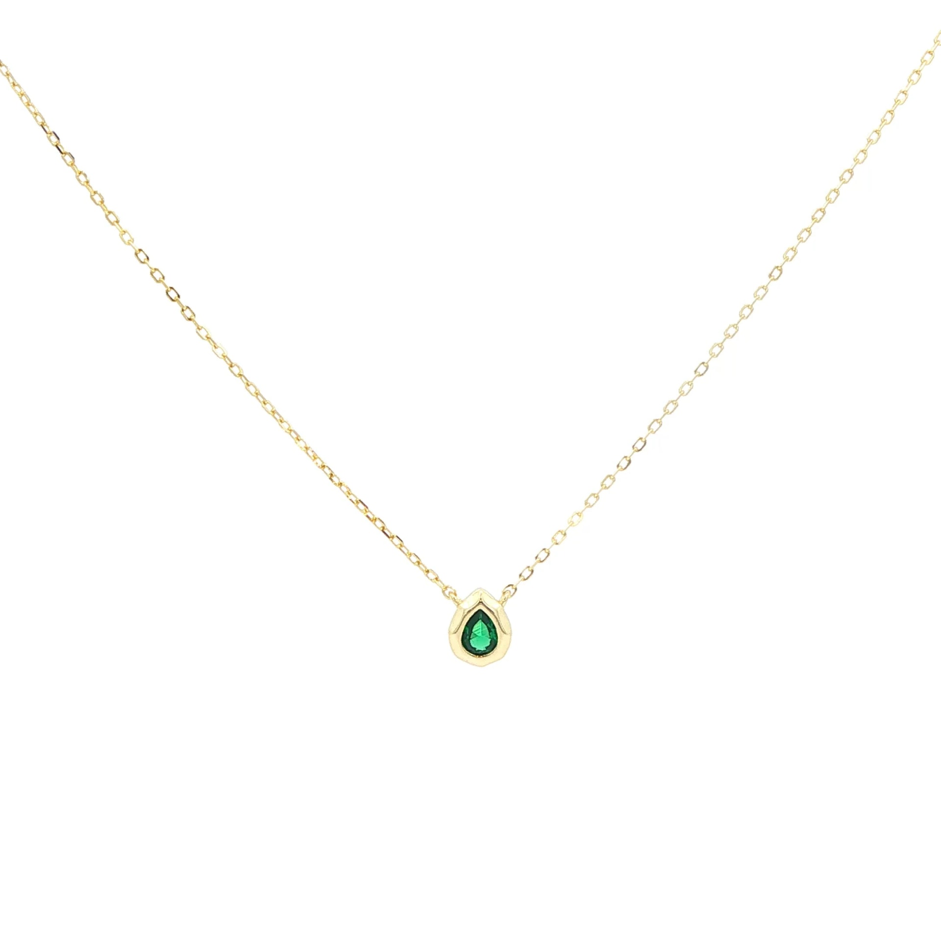 Green Drop Necklace - imagen 1