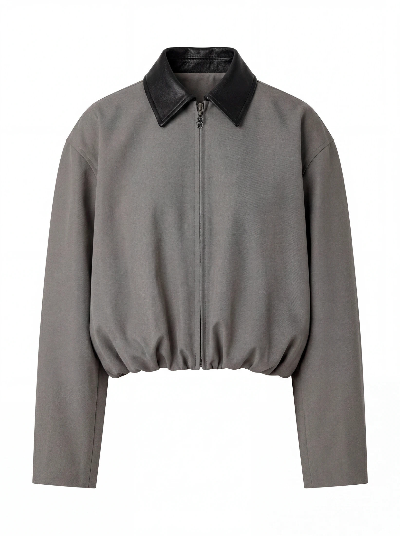 LEATHER COLLAR JACKET - imagen 1