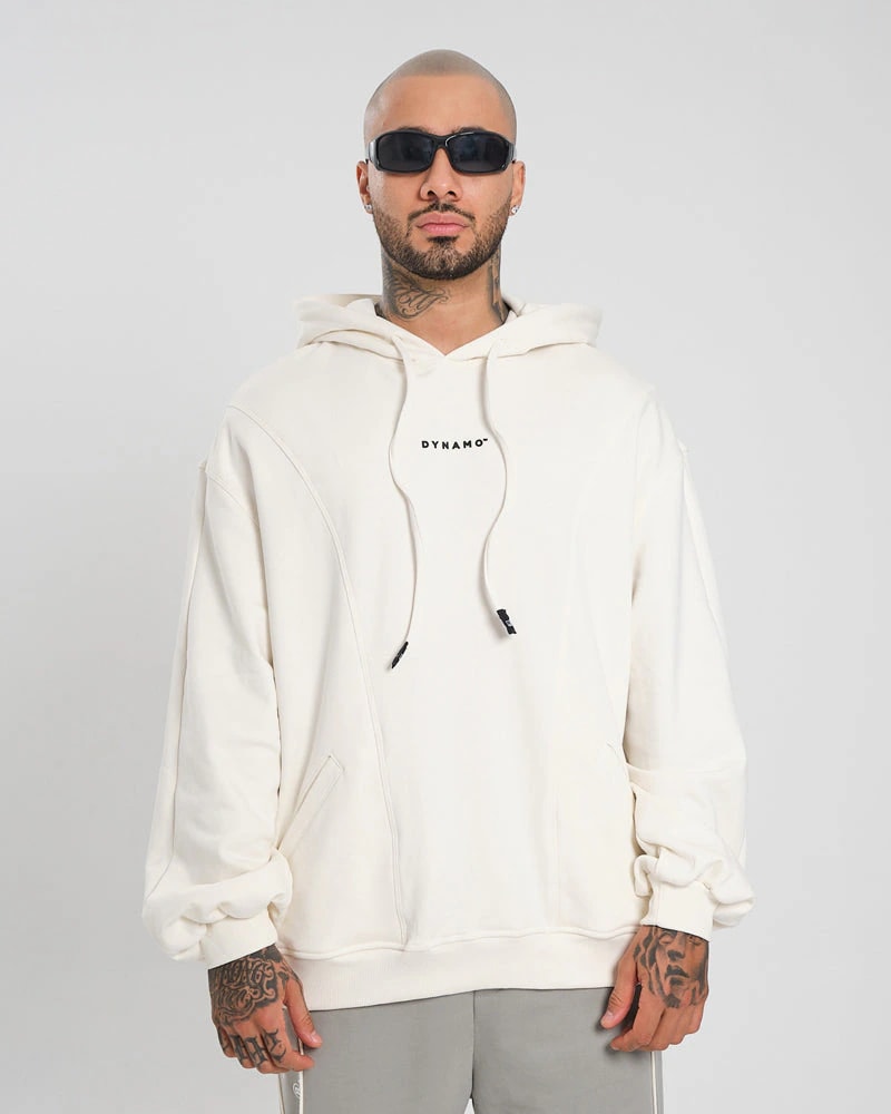 Hoodie Oversize Off White - imagen 1
