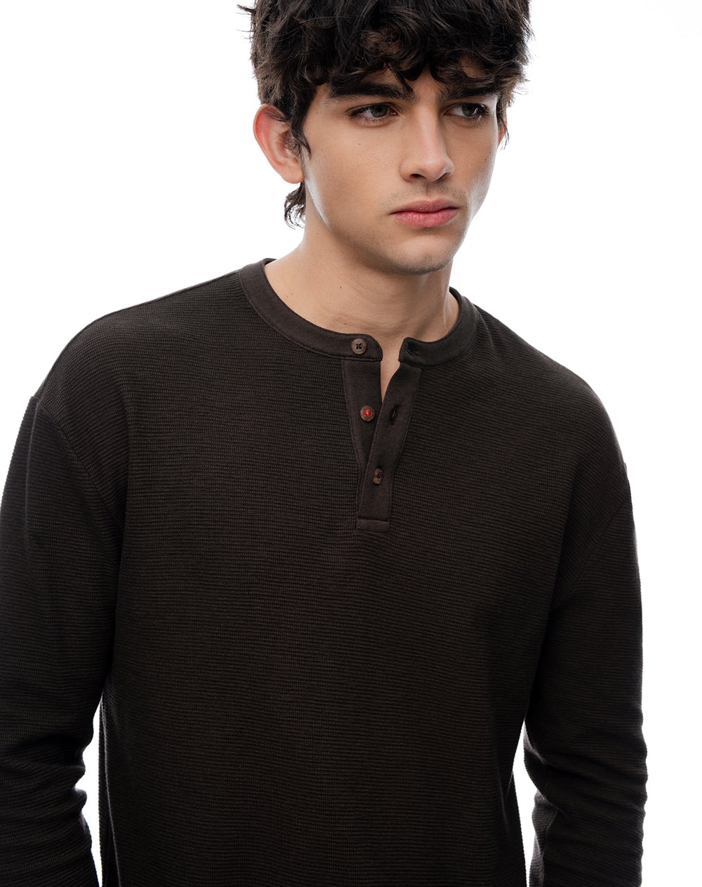 Camibuzo regular algodón negro hombre - imagen 1