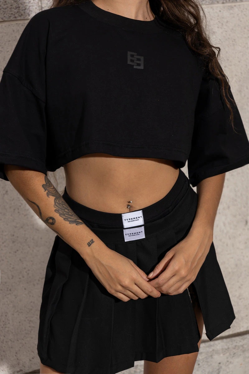 BLACK SODA CROP TOP - imagen 1