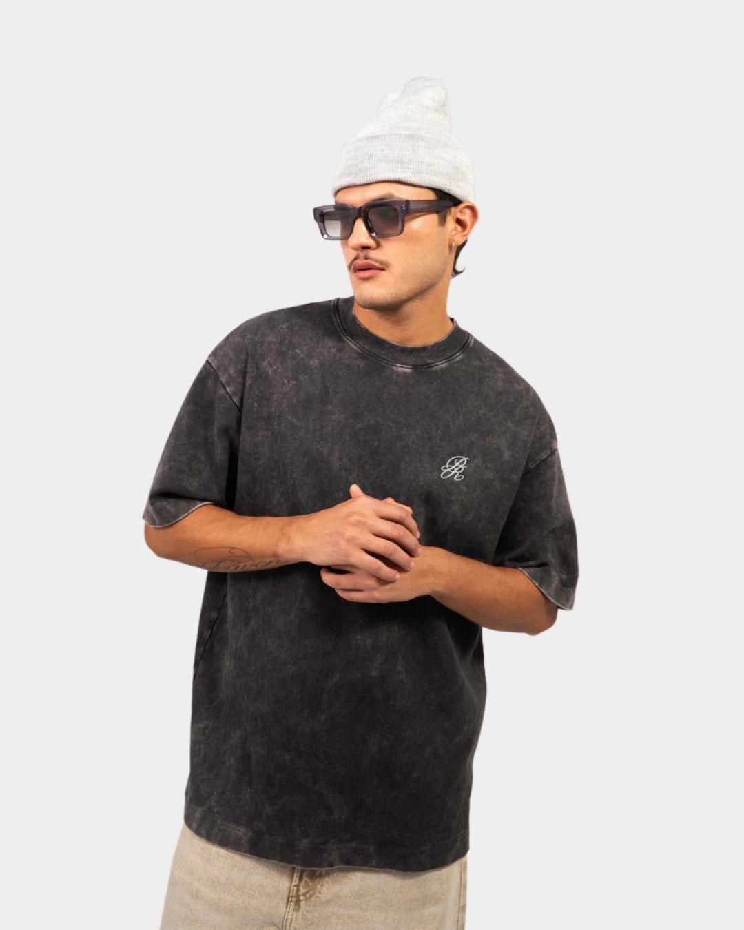 WASHED BLACK LOGO T-SHIRT - imagen 1