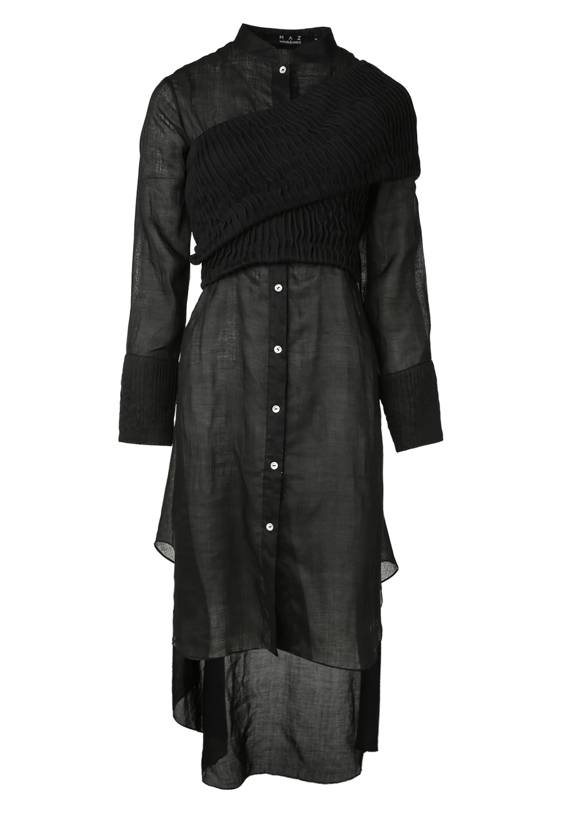 FURROWS SHIRT DRESS TOP - imagen 1