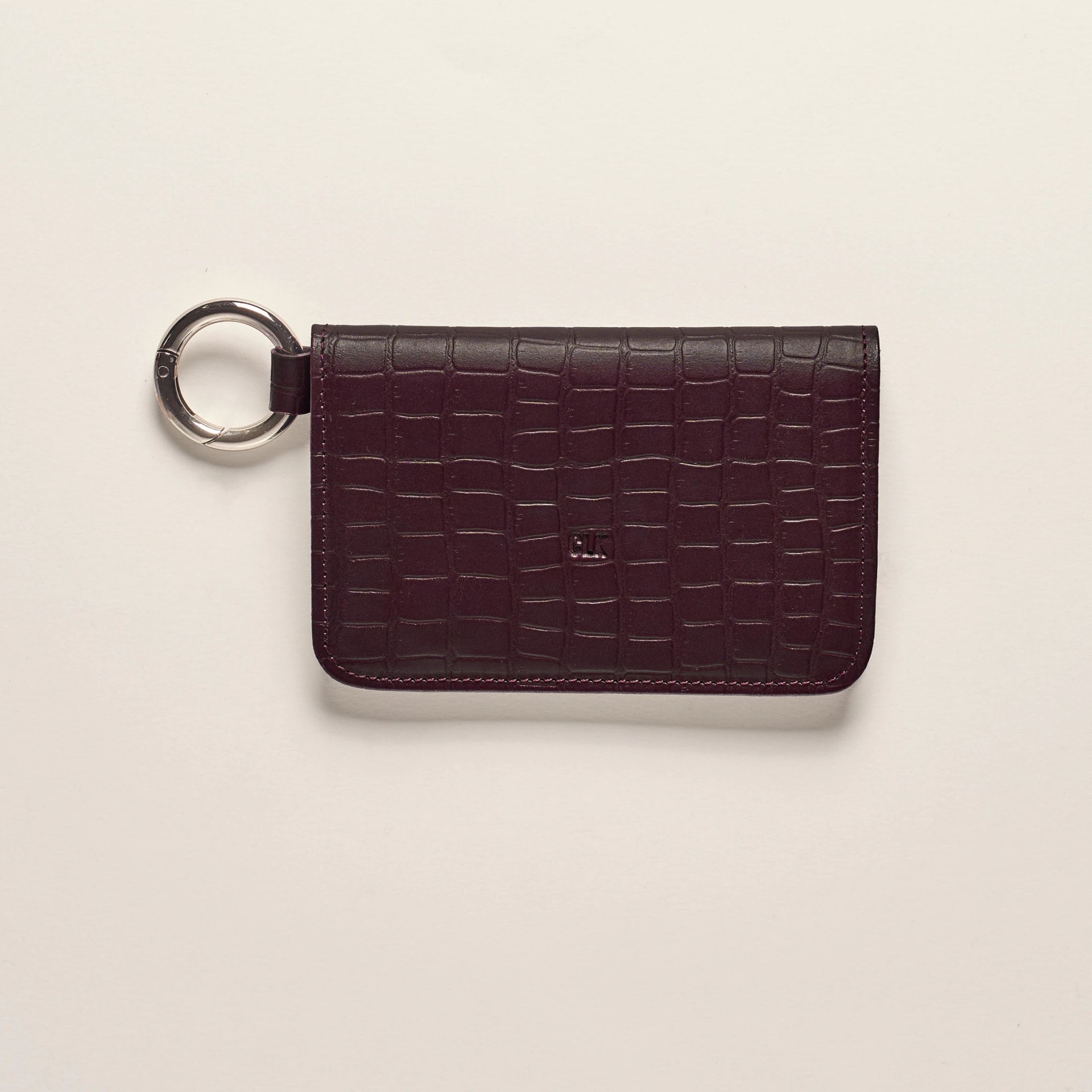 CLIP & GO CASE - CROC EDITION /  BURGUNDY - imagen 1
