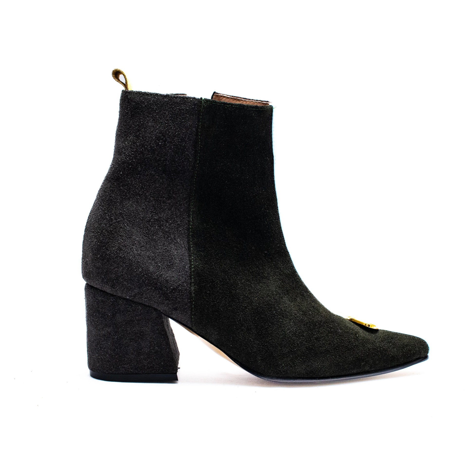 AMEBA BOOTS - Verde Botella x Taupe + Celeste Fresco - imagen 1