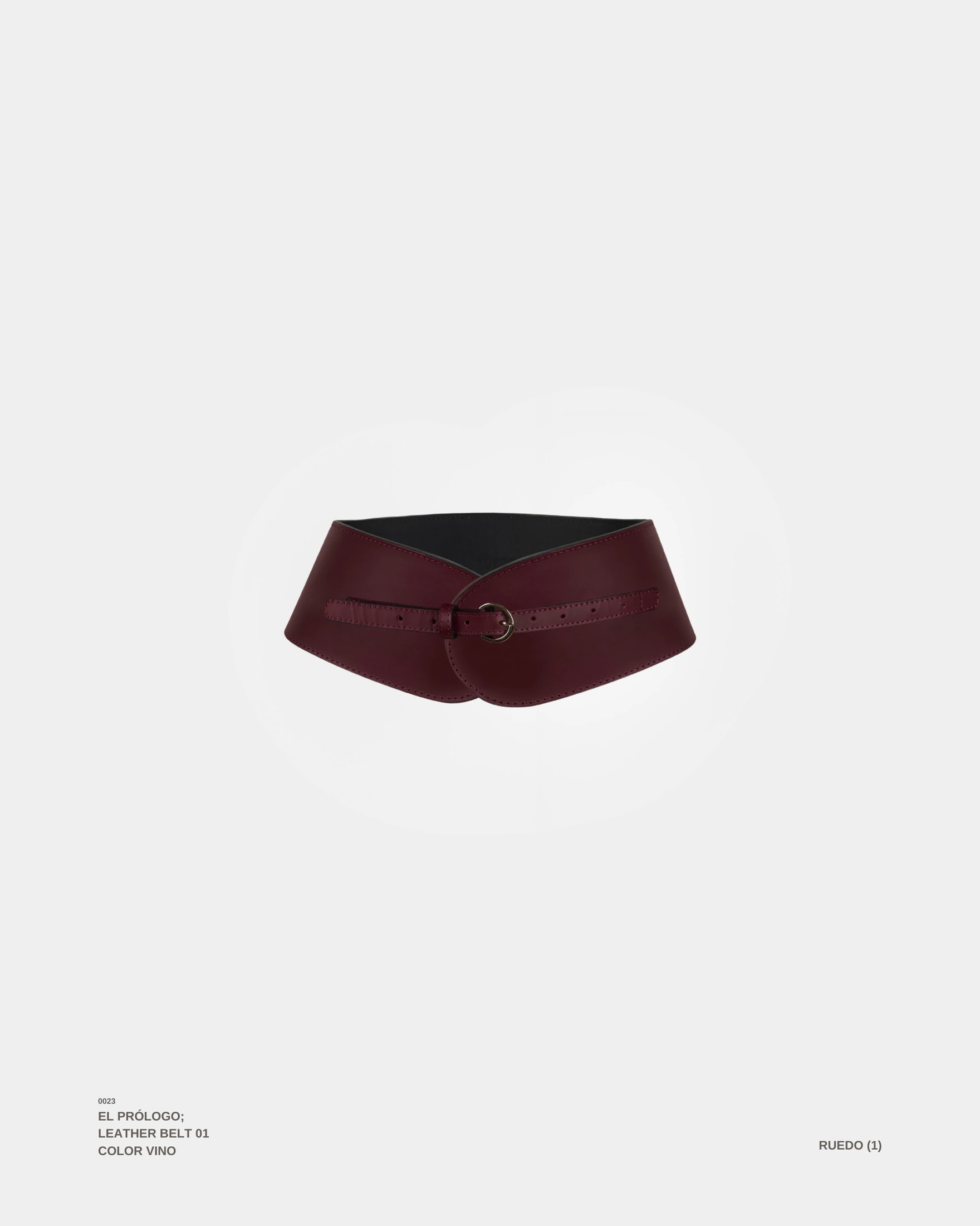 "EL PRÓLOGO" BELT VINO - imagen 1