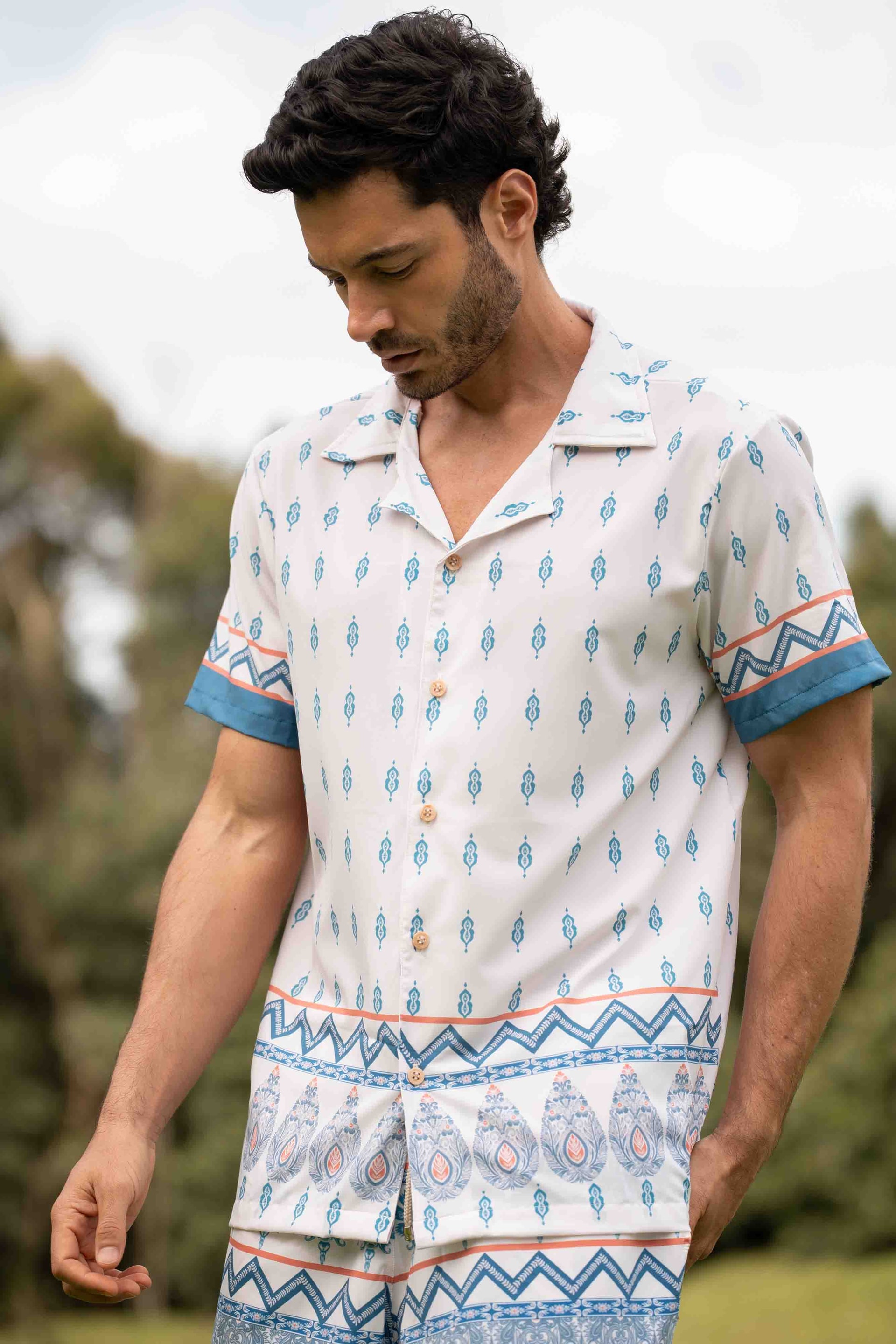 Camisa Playera Savira Azul - imagen 1