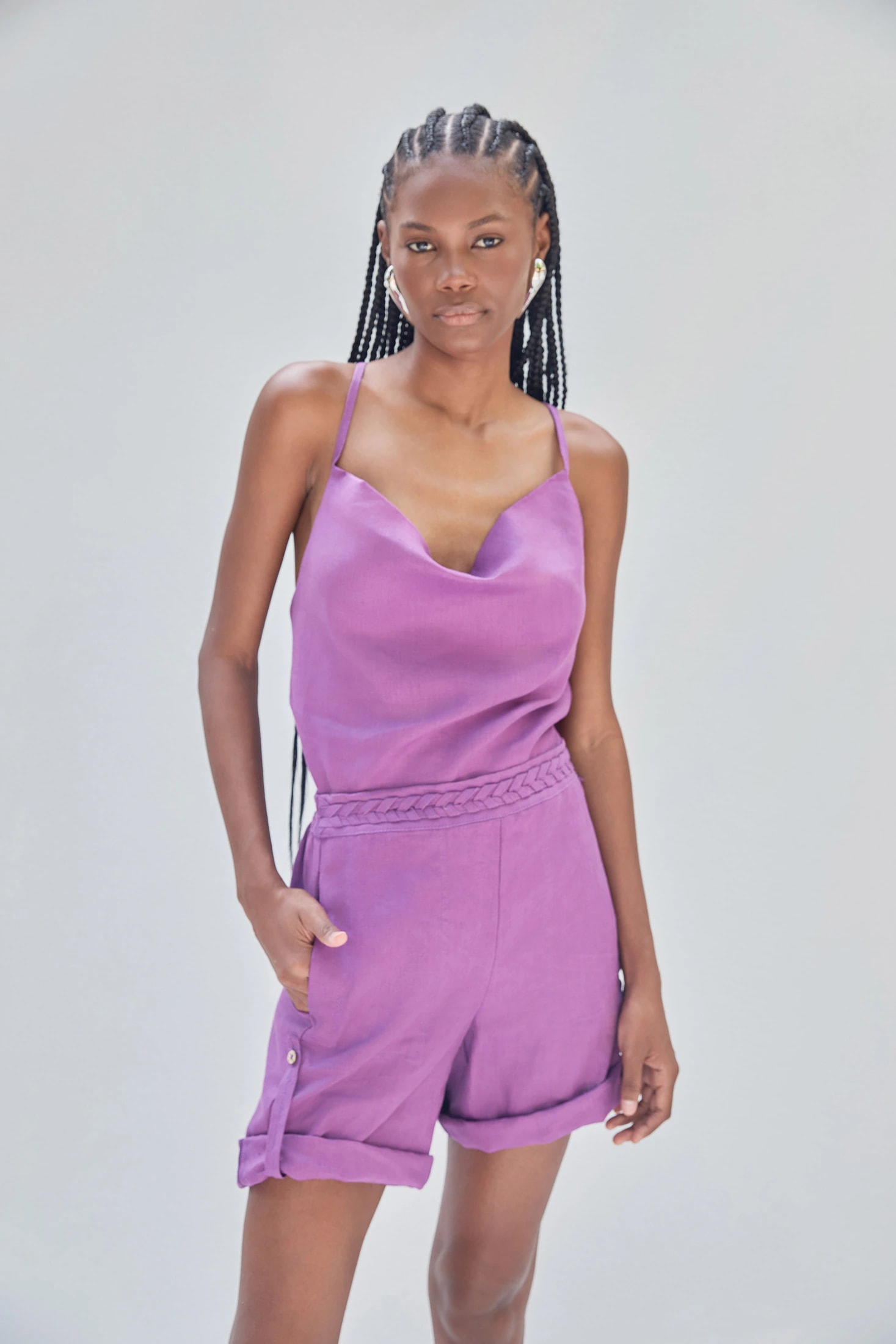 MEL WOMEN SHORTS PURPLE - imagen 1