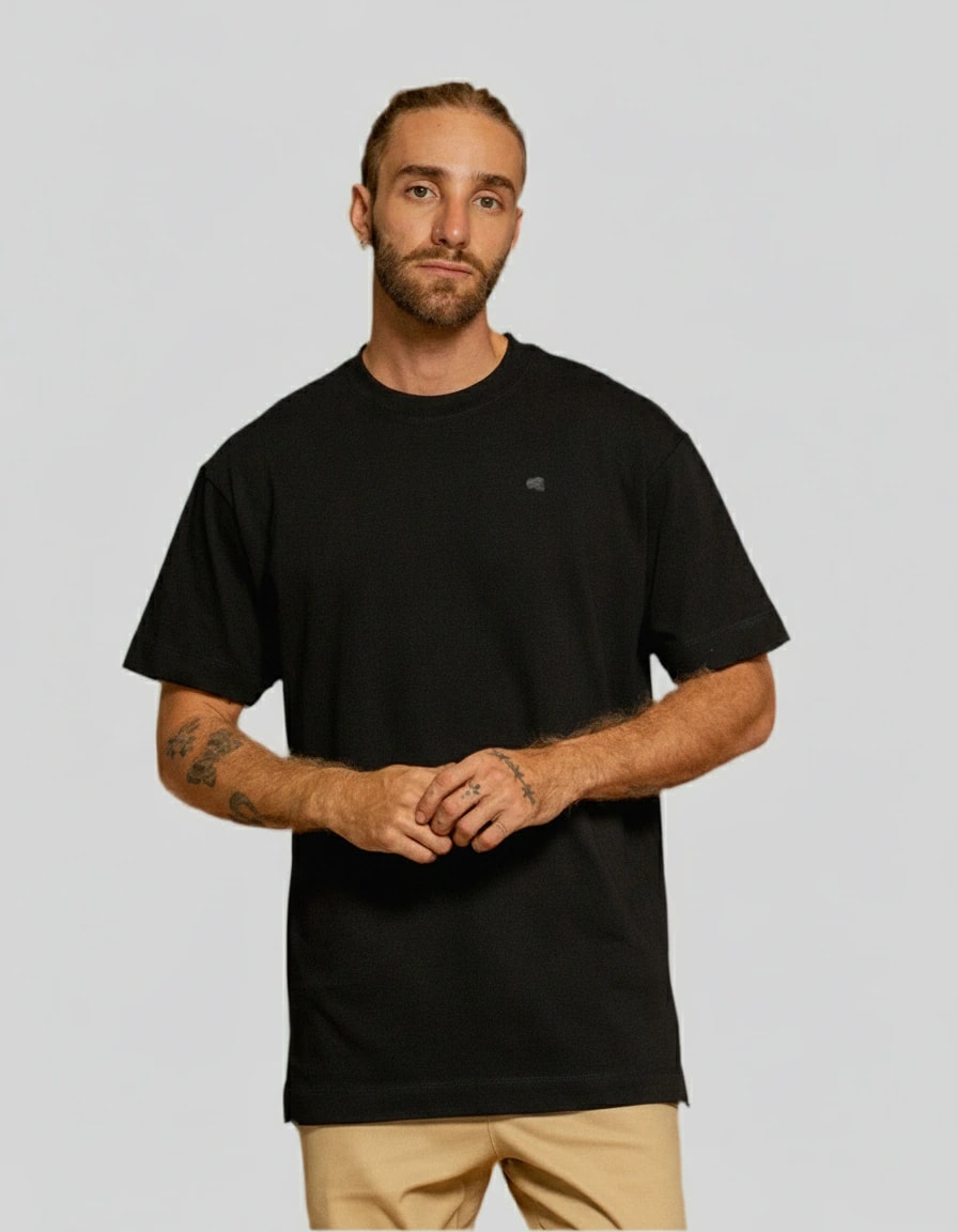 Camiseta Basic Custom Negra - imagen 1