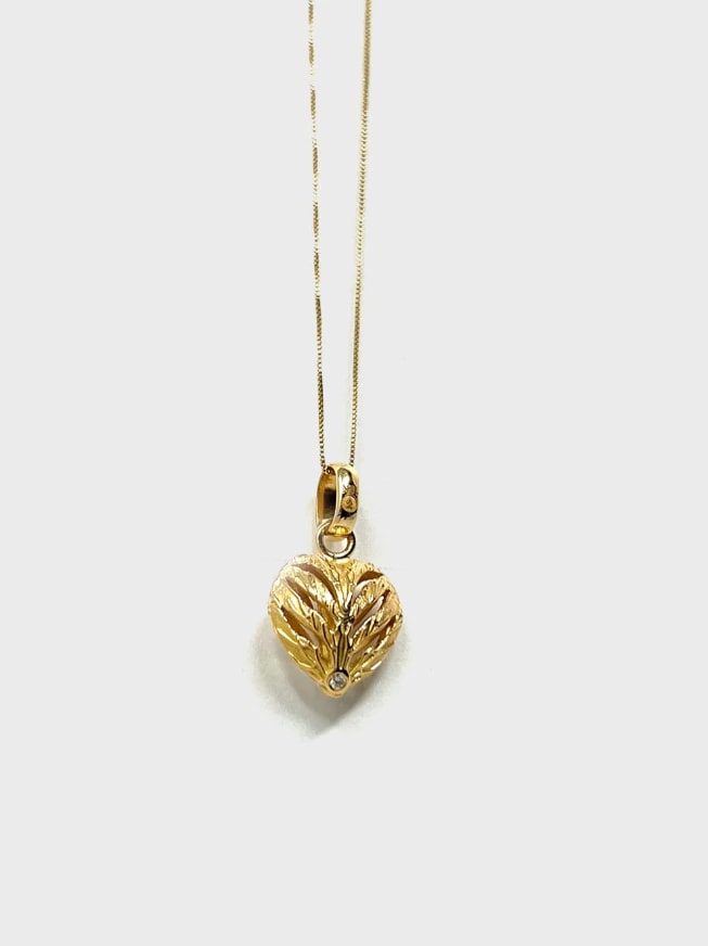 Collar Corazón de bronce - imagen 1