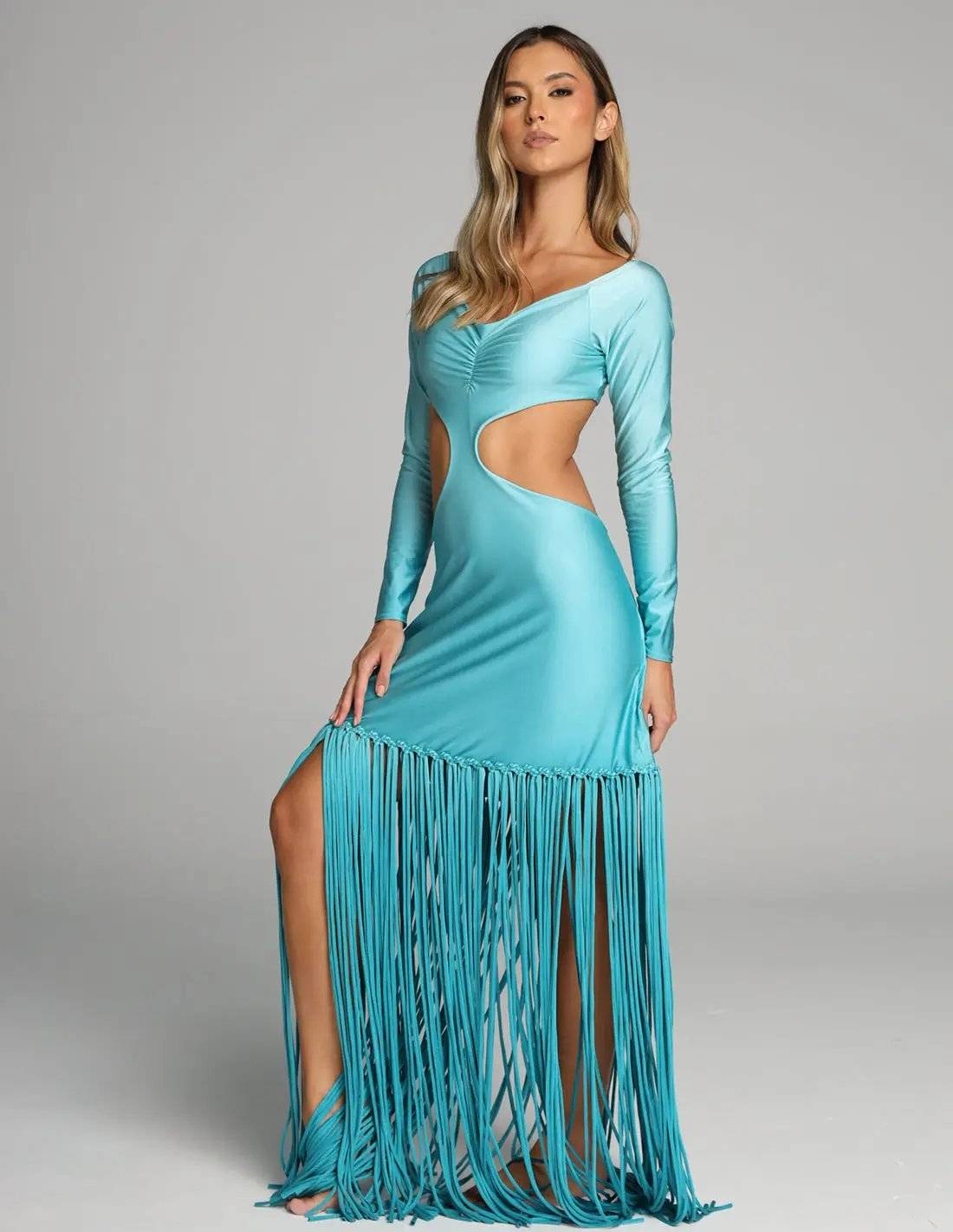 Vestido Aloha Turquoise + Oil Cristal - imagen 1
