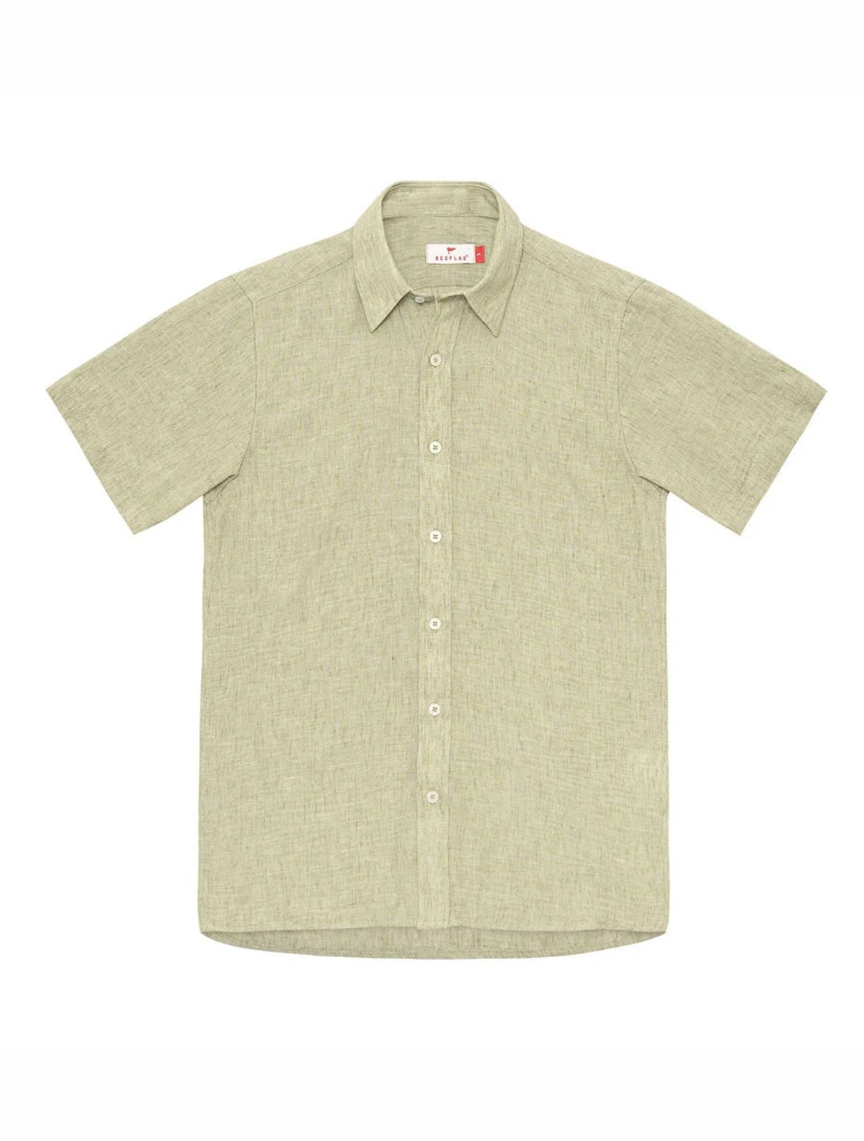 CAMISA DE LINO MANGA CORTA - imagen 1