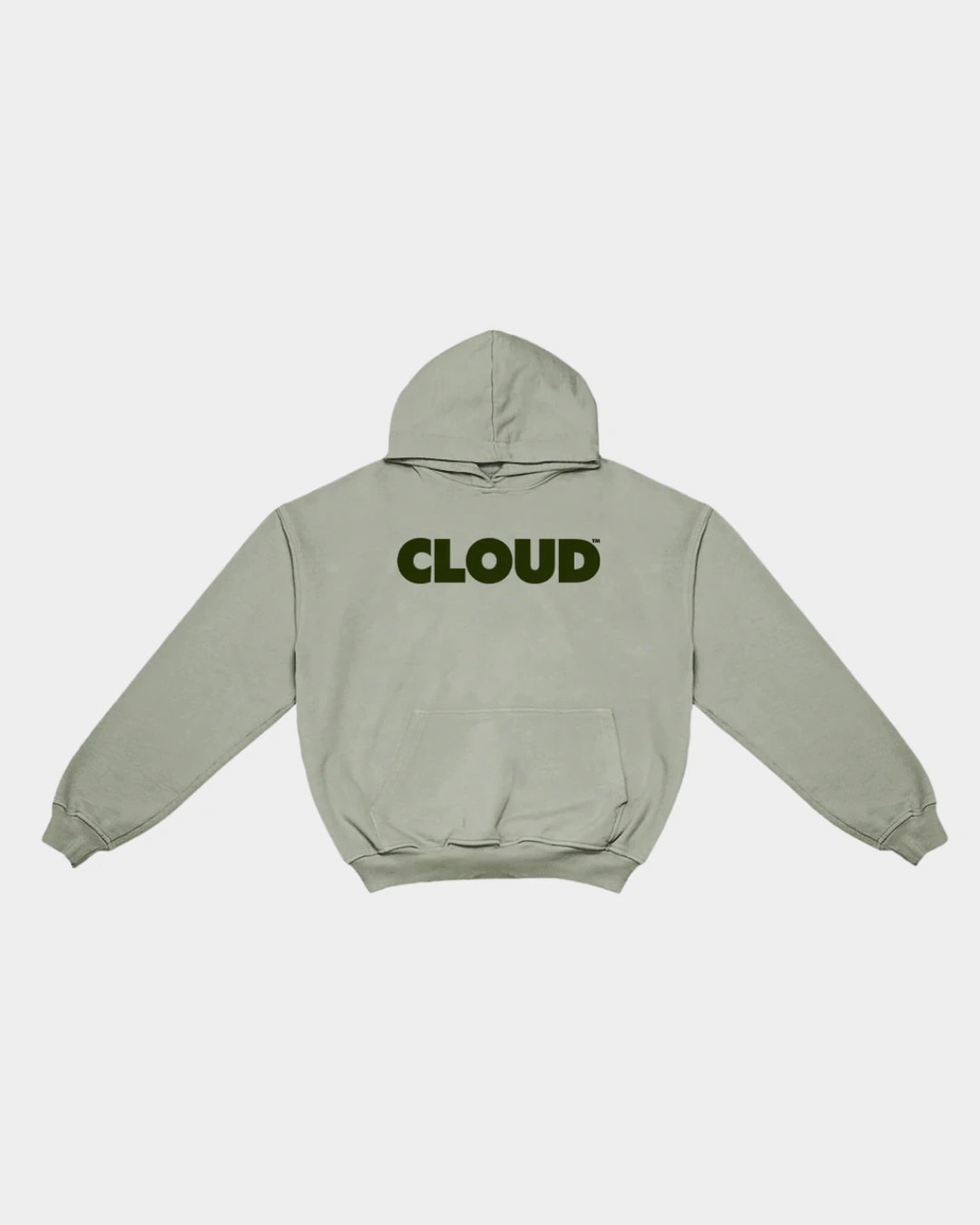 HOODIE BLOCK VERDE SOBRE VERDE BOXY FIT - imagen 1