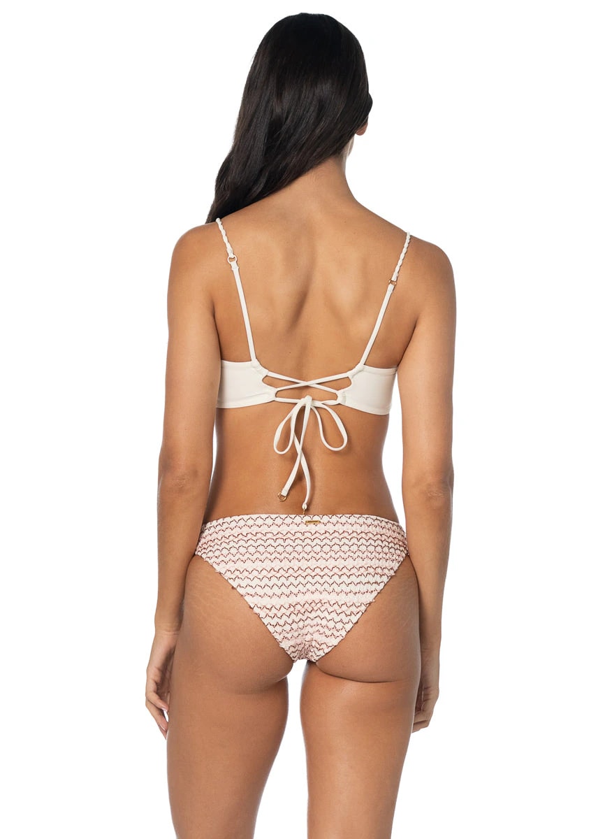 Maaji Sandstone Light Flirt Low Rise Thin Side Bikini Bottom - imagen 1