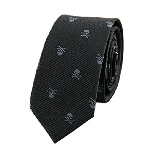 Corbata Negra con Calaveras - imagen 1