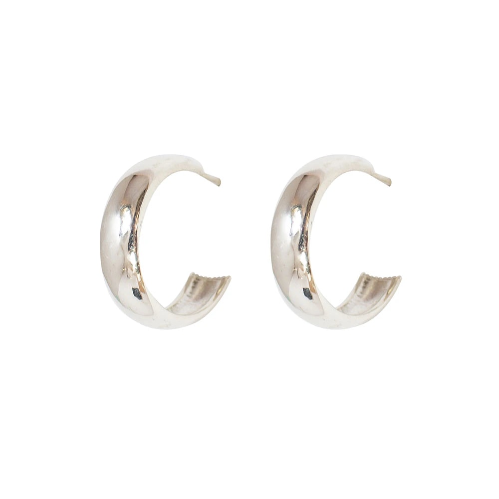 Silver Everyday Medium Hoops - imagen 1
