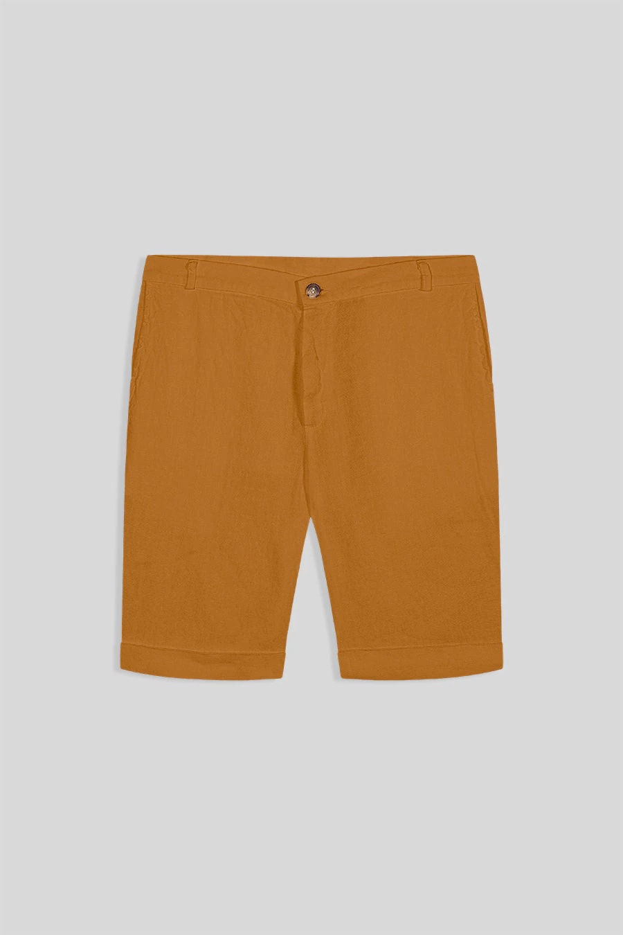 Men's linen bermuda sudan brown - imagen 1