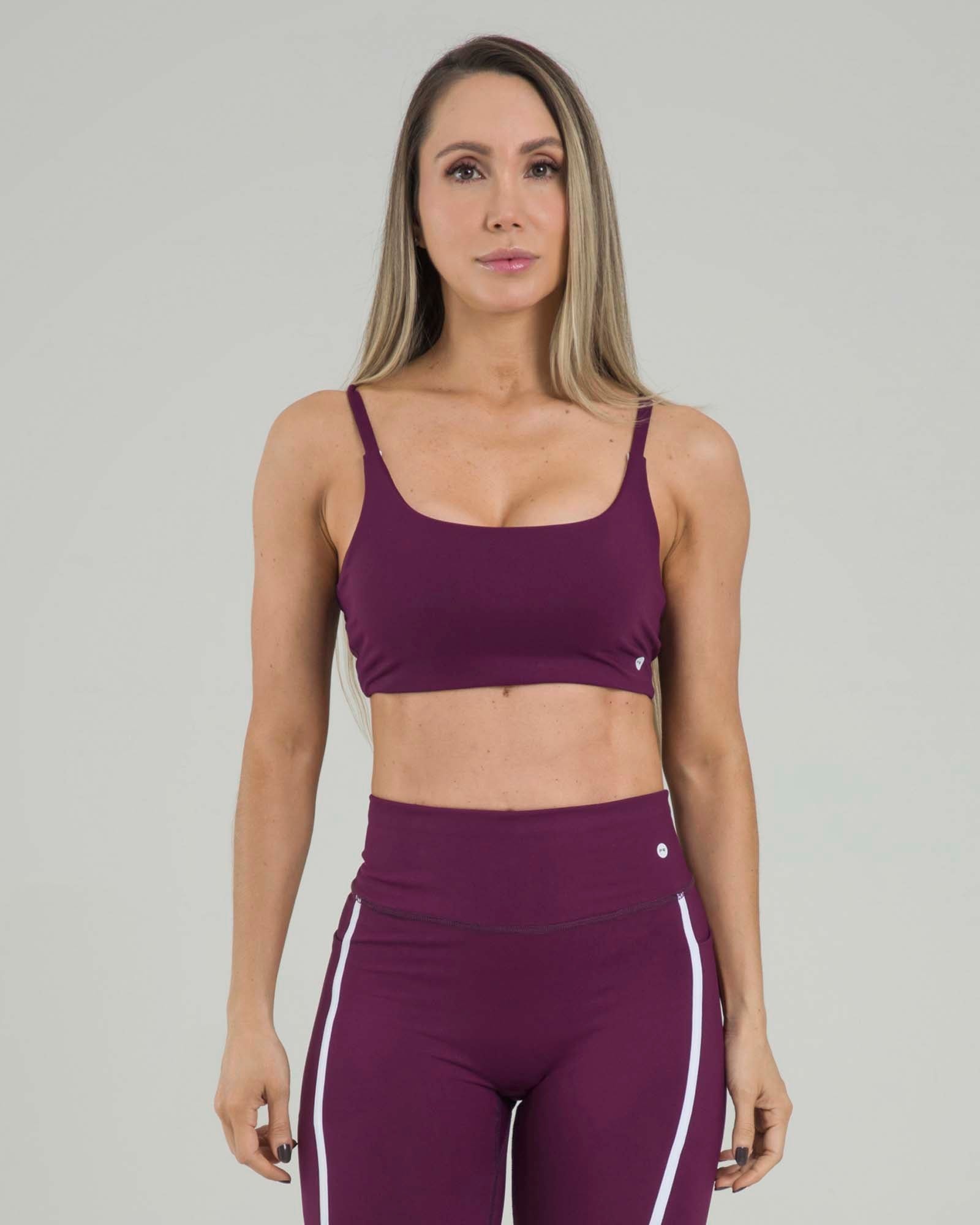 Top sisa sculpt line uva amaranta lumen FIBER - imagen 1