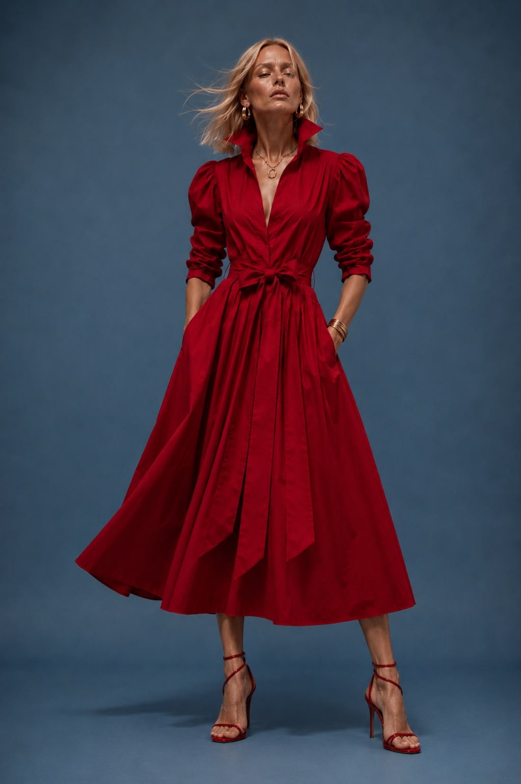Vestido Miranda rojo - imagen 1