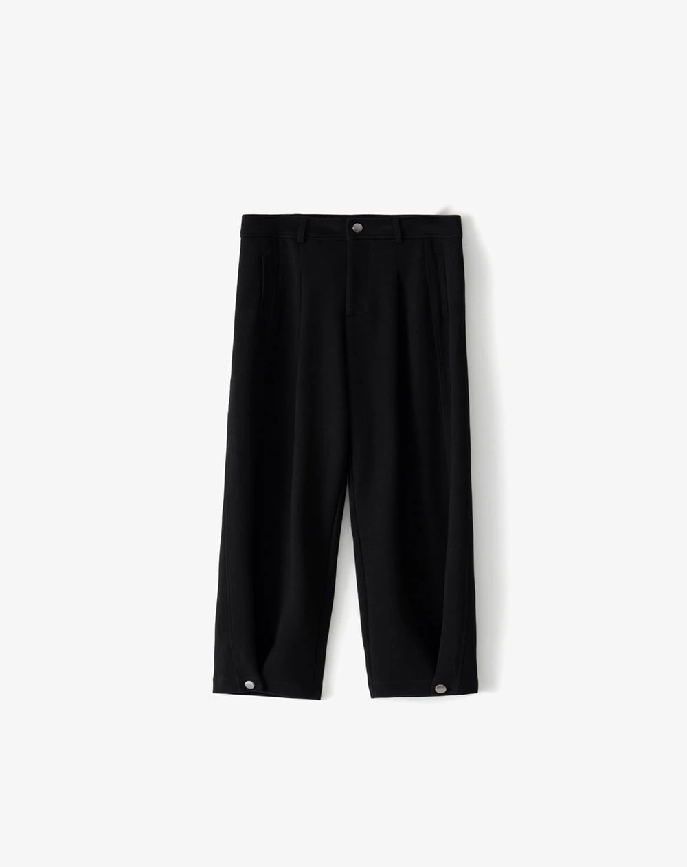 Pantalón loose tiro medio negro mujer - imagen 1