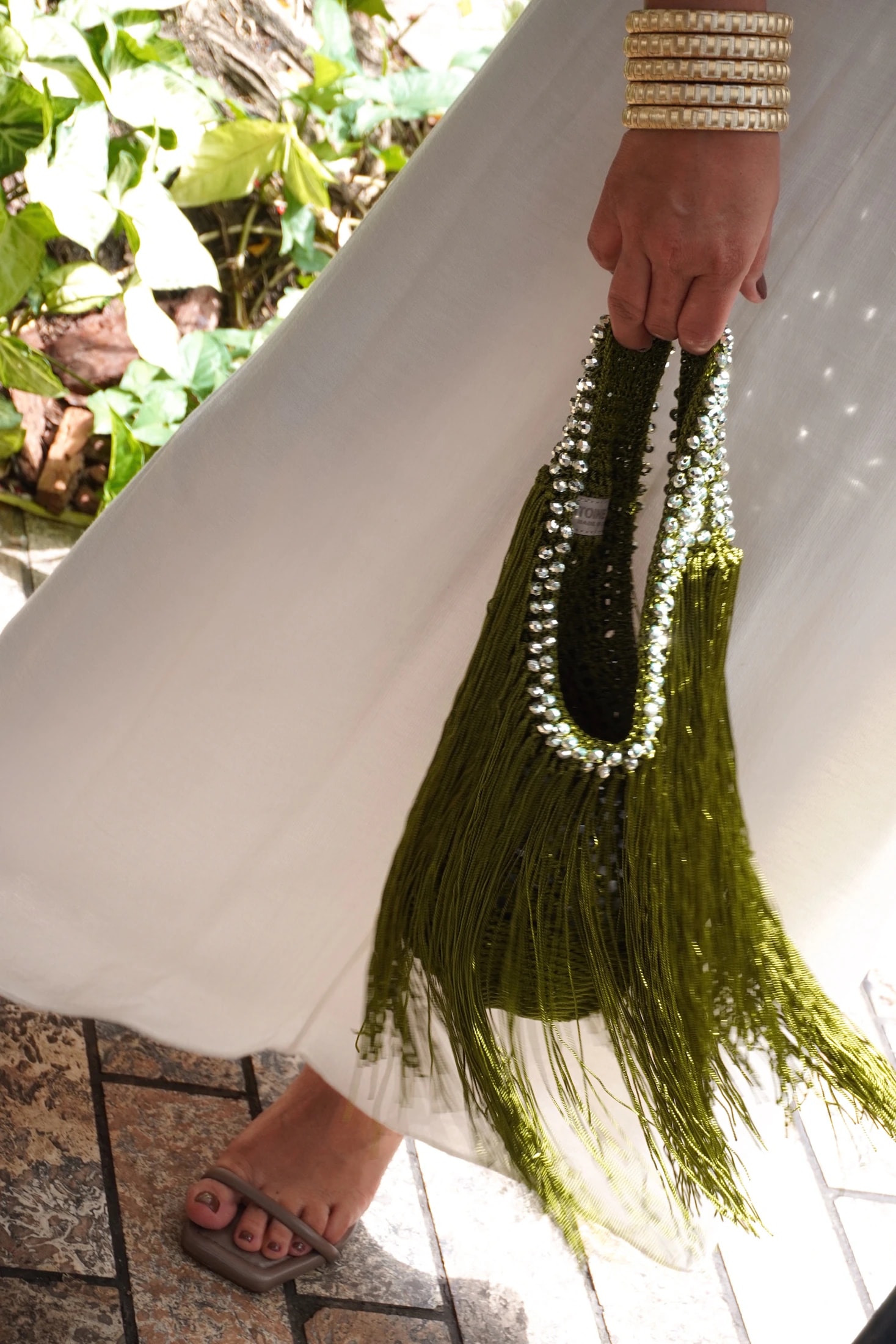 MINI WATERFALL BAG GREEN LIMITED EDITION - imagen 1