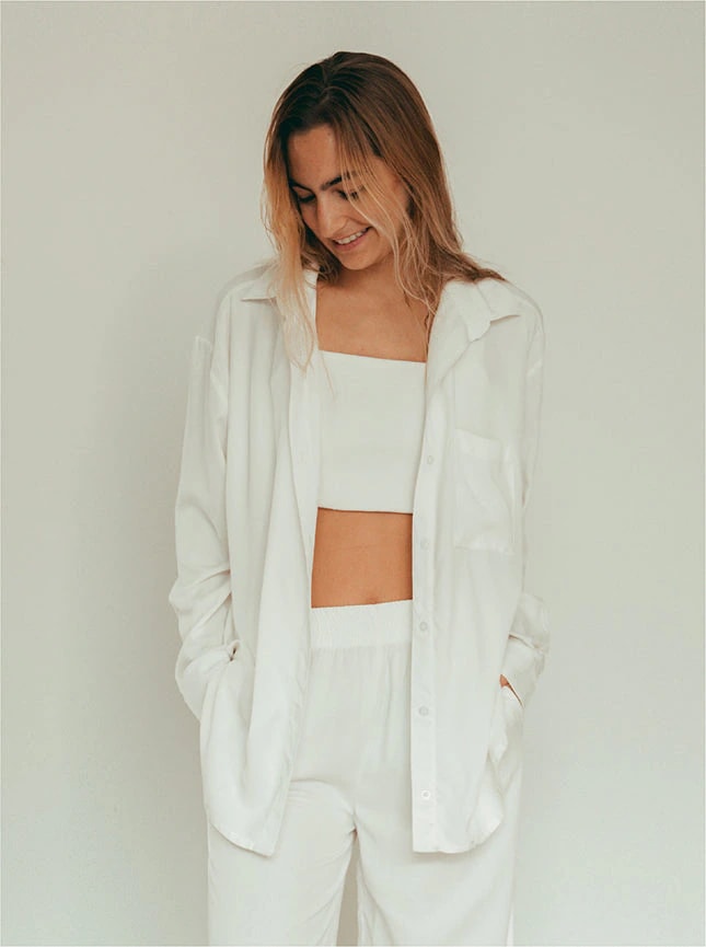 Shirt Breezy Manga Larga - Creamy - imagen 1