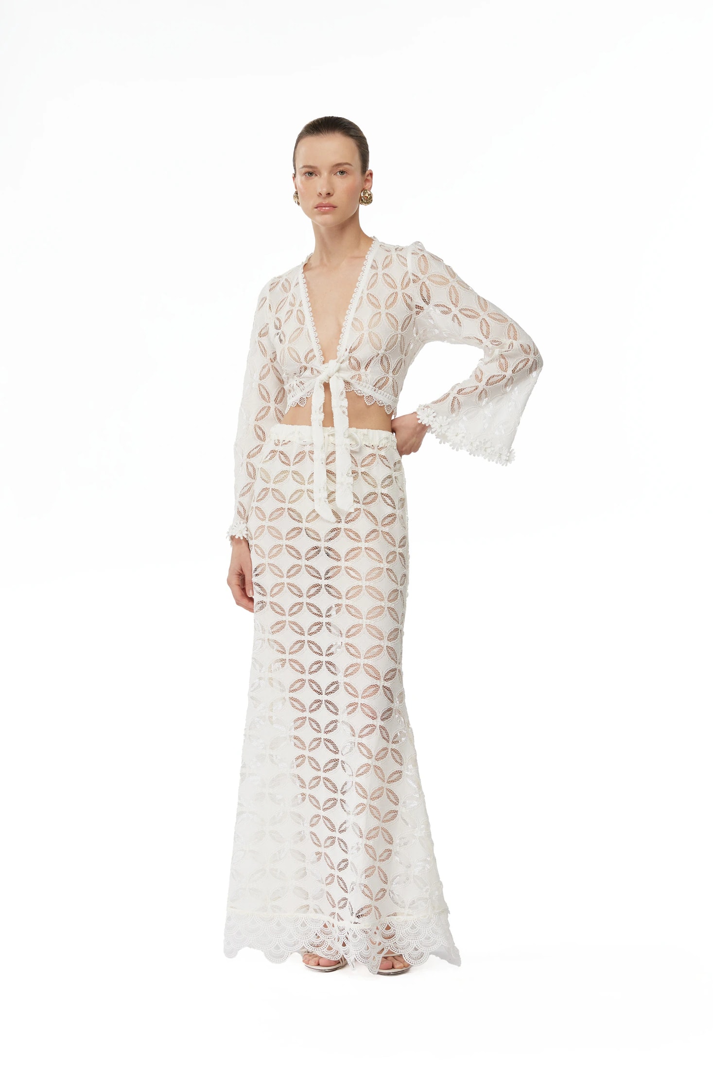 RIO MAXI SKIRT WHITE - imagen 1