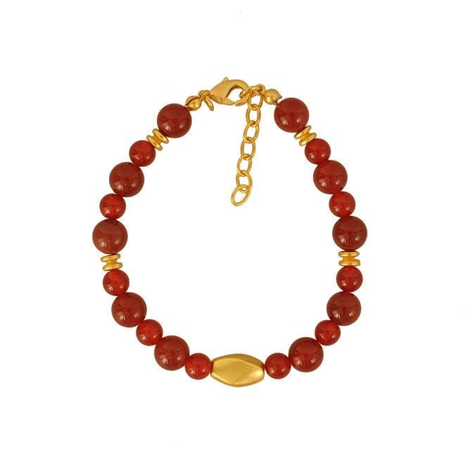 Pulsera semipreciosa cornalina - imagen 1