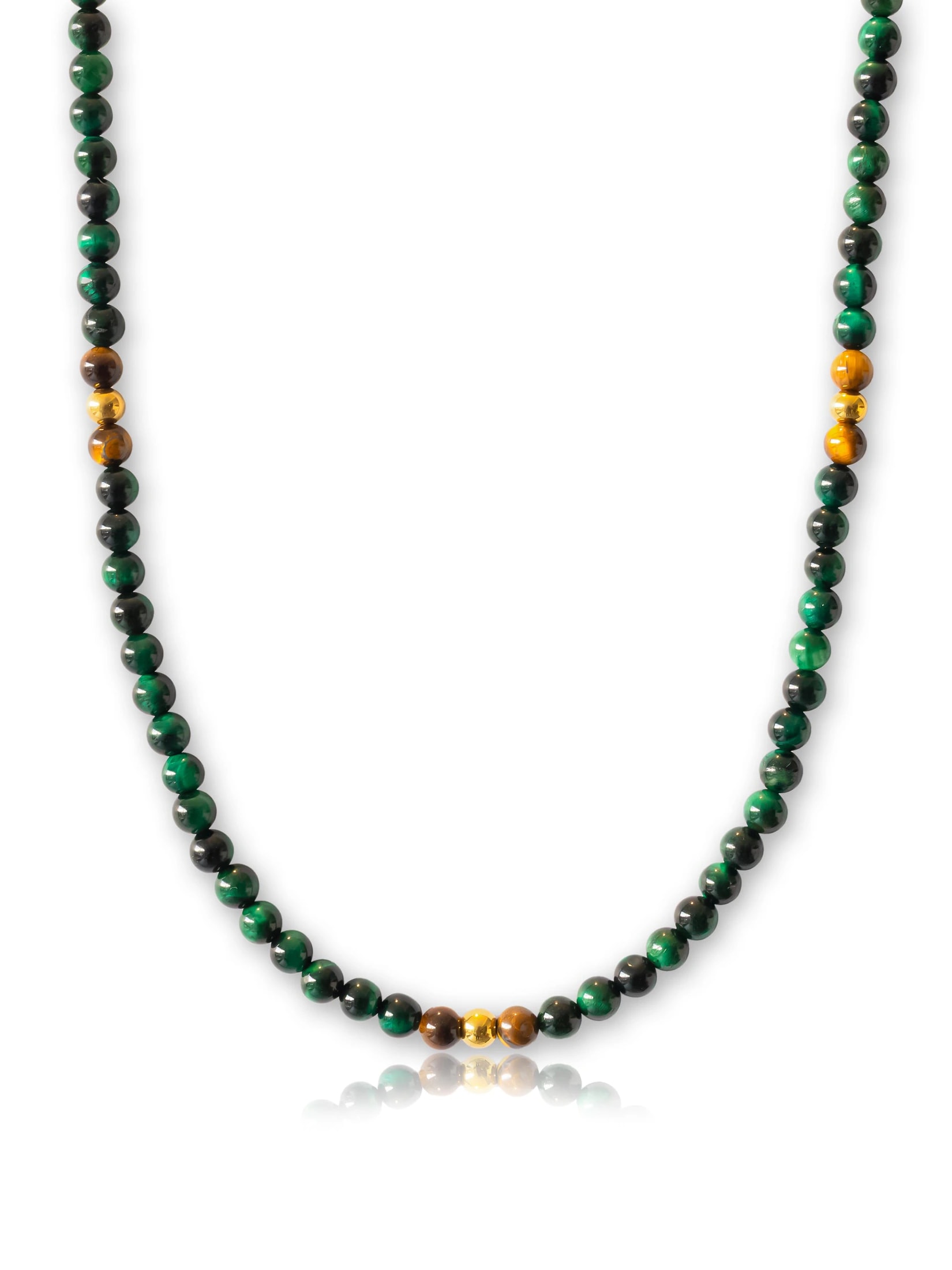 Collar Ojo de Tigre Verde 6mm - imagen 1