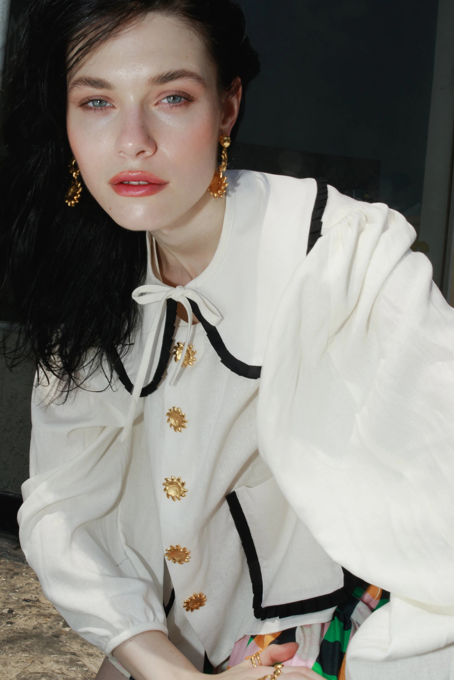 FLOR DE SOL SHIRT (IVORY) - imagen 1