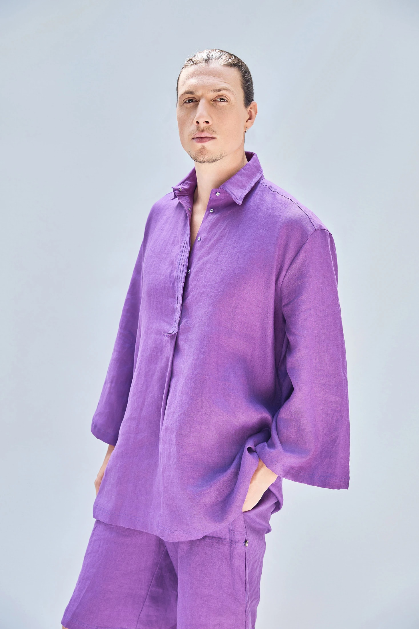 LU SHIRT MEN PURPLE - imagen 1