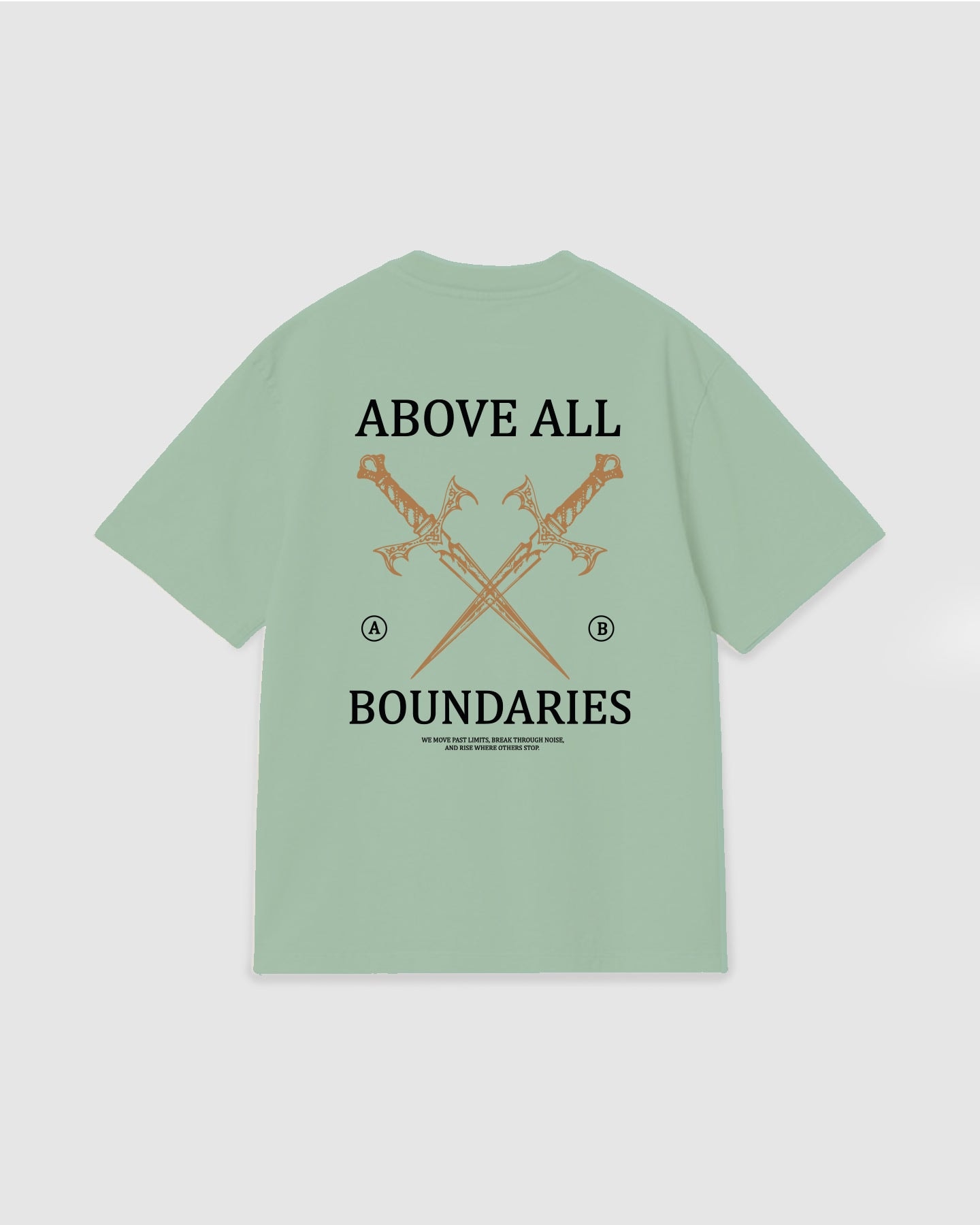 Oversized T Shirt Boundaries Light Green - imagen 1