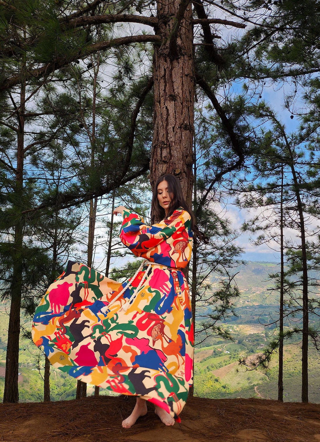 Falda Ruches Fauna - imagen 1