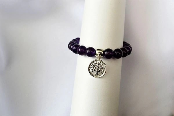 Pulsera Amatista dije árbol de la vida mini - imagen 1