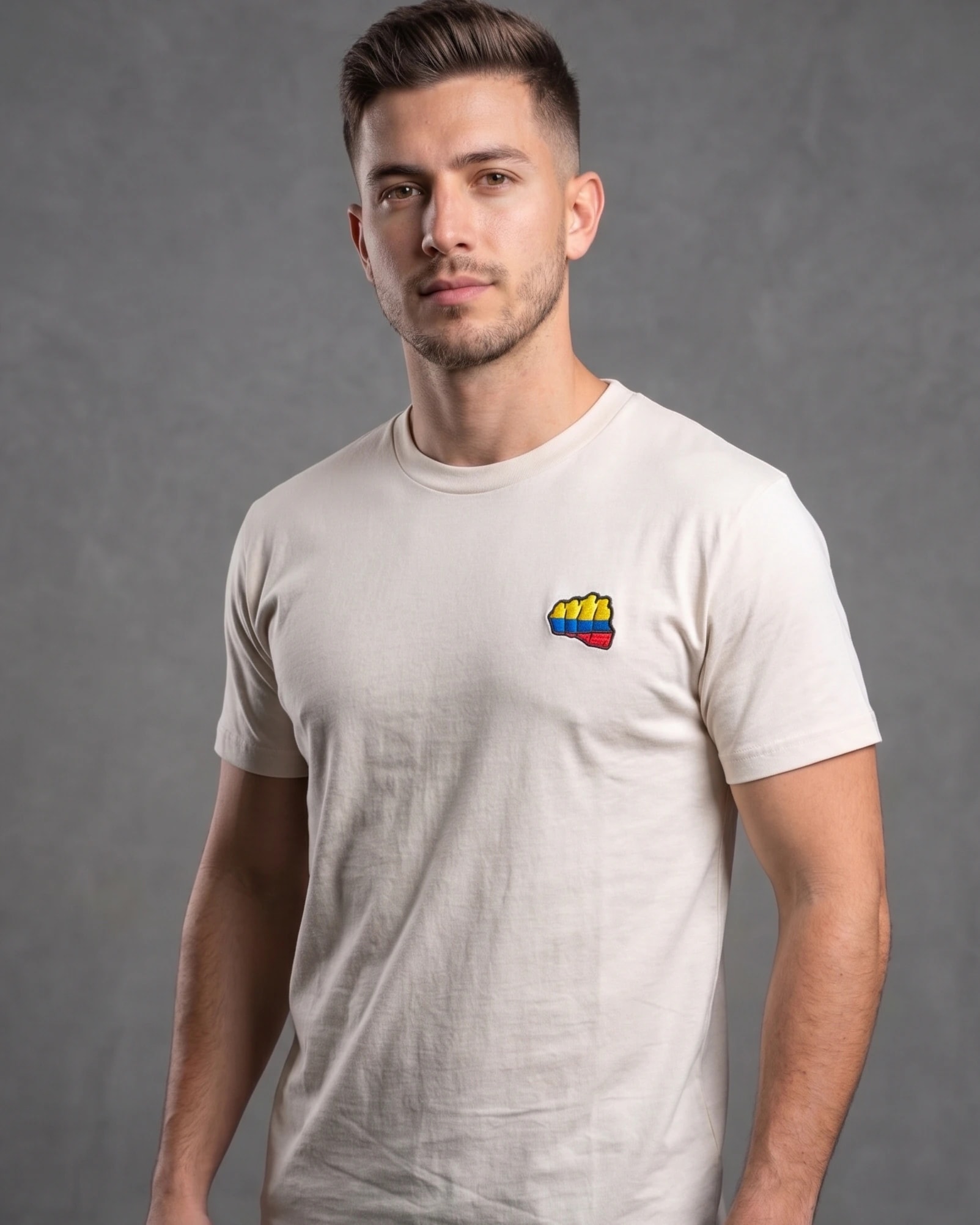 Camiseta Fist Colombia Blanco - imagen 1