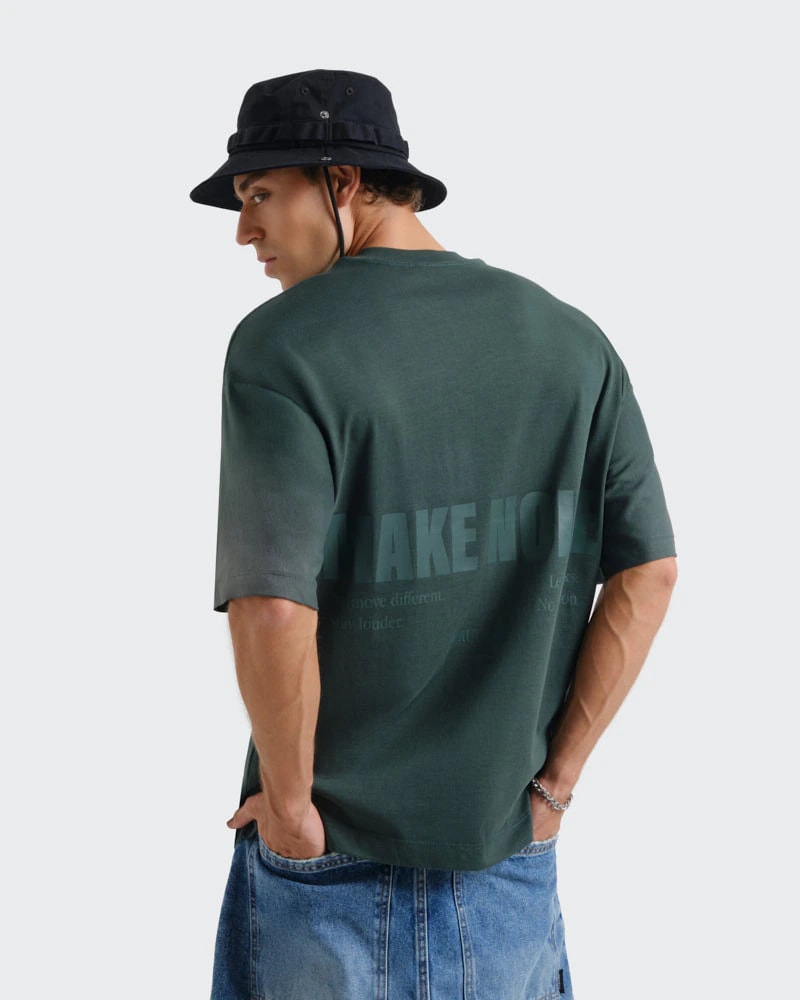 Camiseta Verde Oversize Untamed - imagen 1