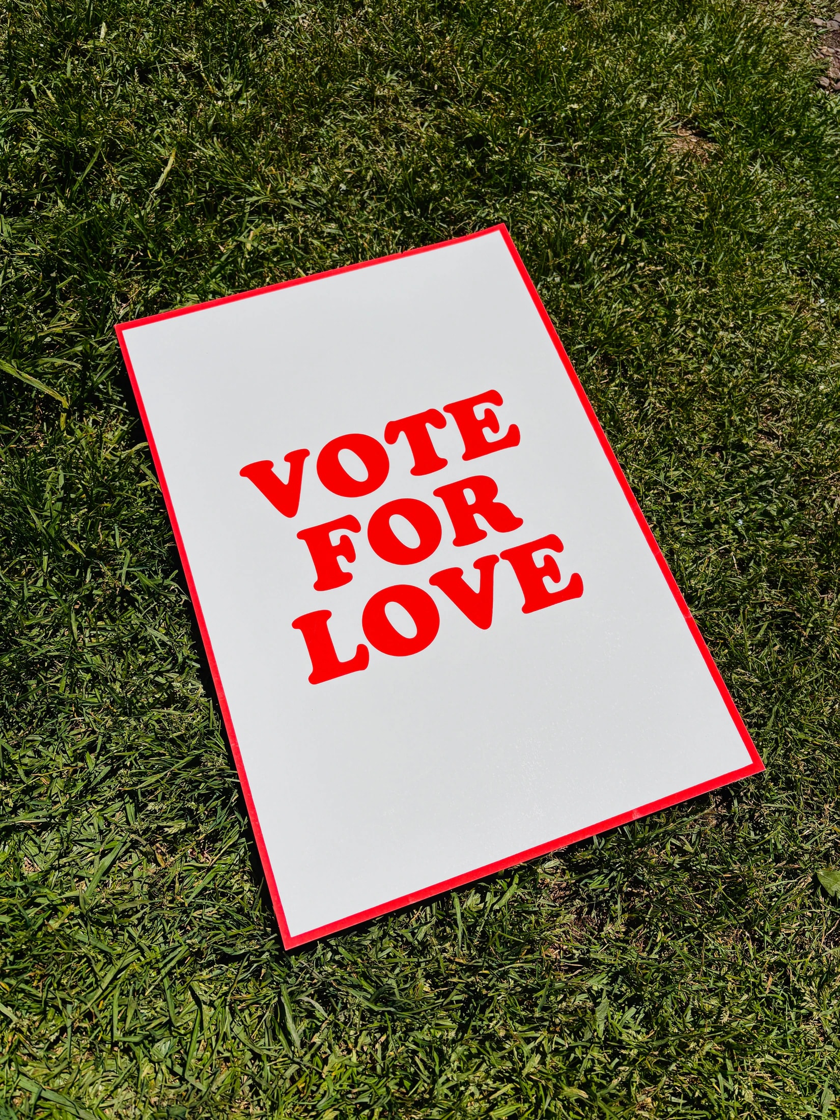 VOTE FOR LOVE PRINT - imagen 1