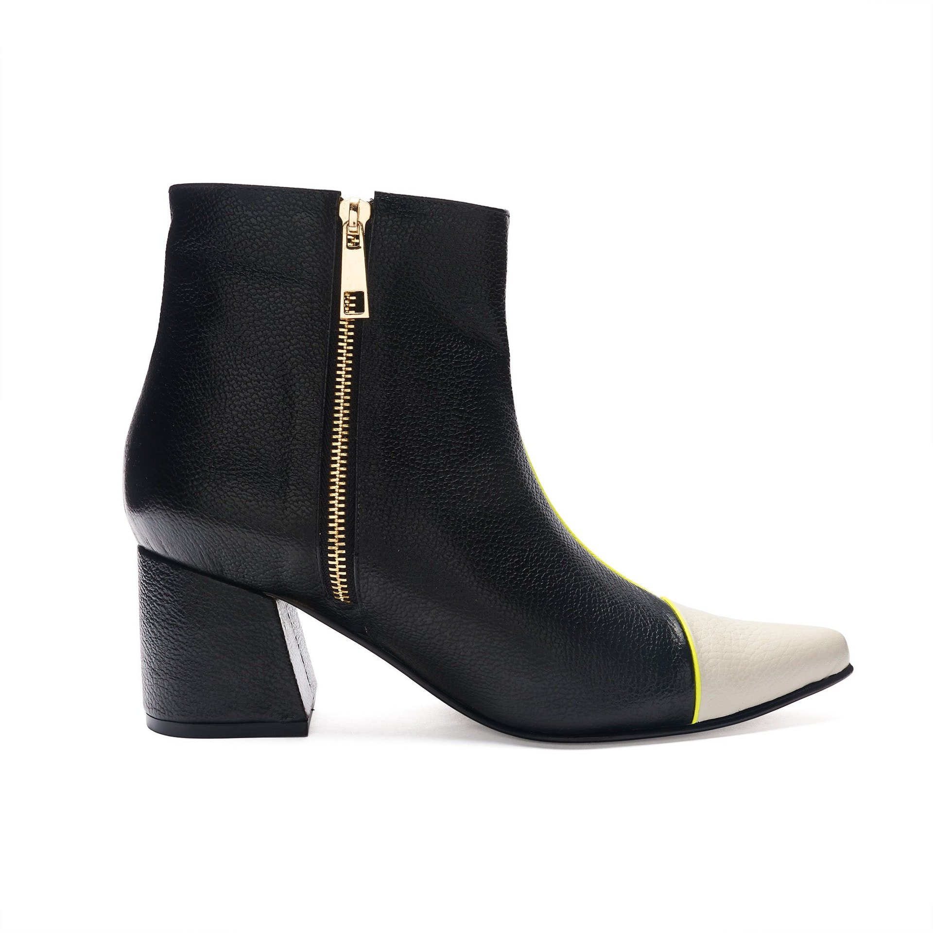 ANKLE boots - BLACK X BEIGE - imagen 1