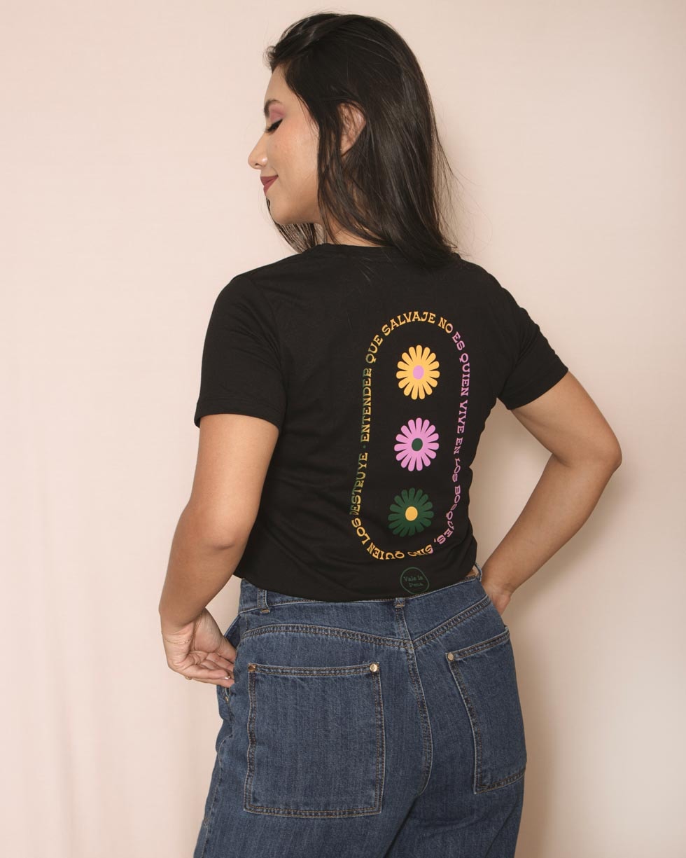 camiseta negra para mujer - imagen 1