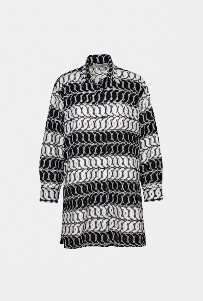 PARAMO SHIRT BLACK/WHITE - imagen 1