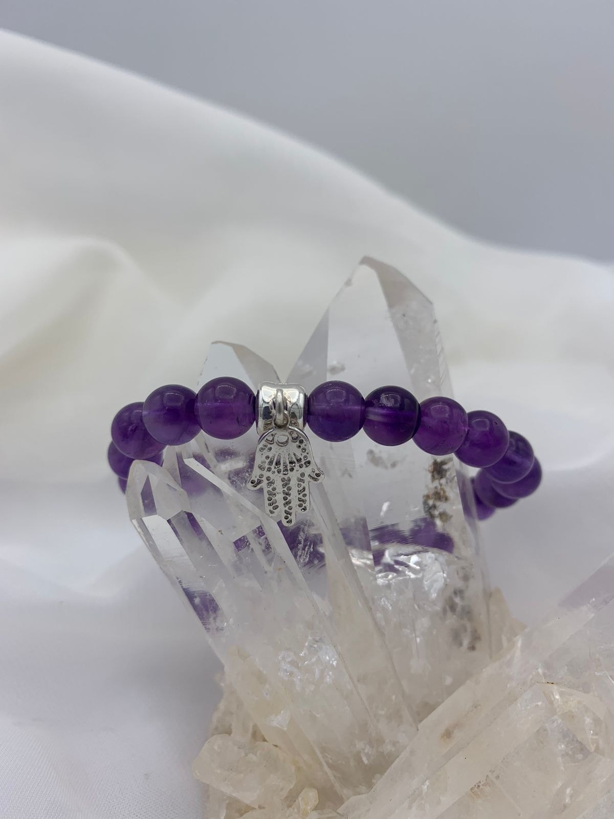 Pulsera Amatista dije Hamsa - imagen 1