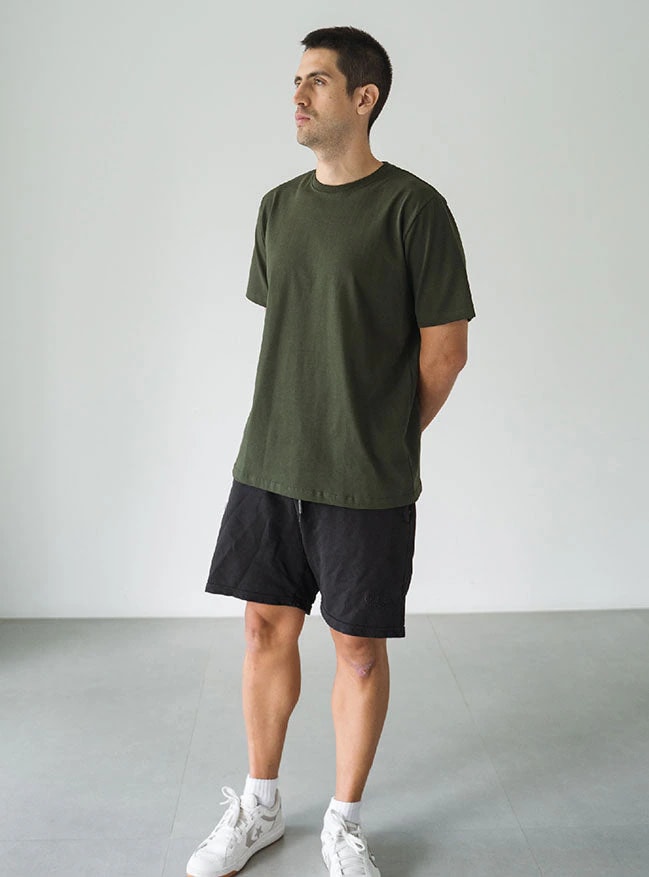 Camiseta Hombre Regular Fit - Militar - imagen 1